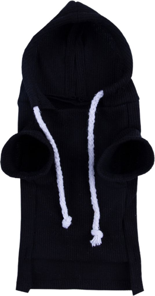 Niedlicher Frettchen-Kapuzenpullover, einfarbig, mit Kordelzug, dickes Fleece, Vorderbein, elastisch, Hamster, Meerschweinchen