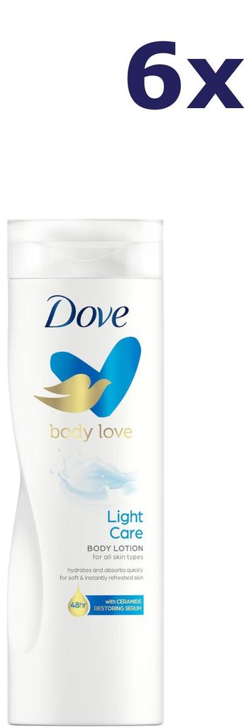 6x Dove Bodylotion – Hydraterend 400 ml Produktbild 