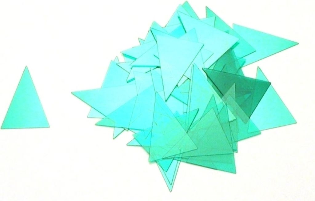 Signale Dreieck-Form transparent B24xH32mm VE=50 Stück grün