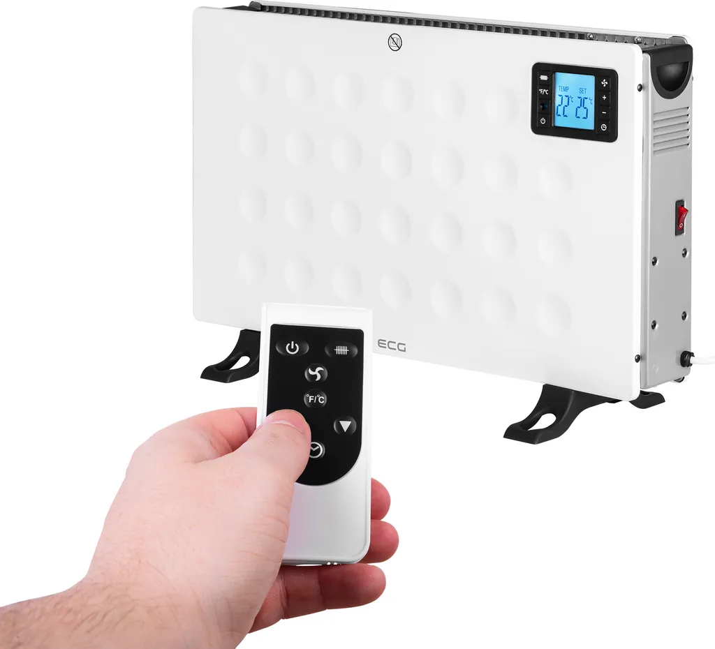 Convecteur ECG TK 2080 DR Blanc 2000W avec télécommande infrarouge - 4