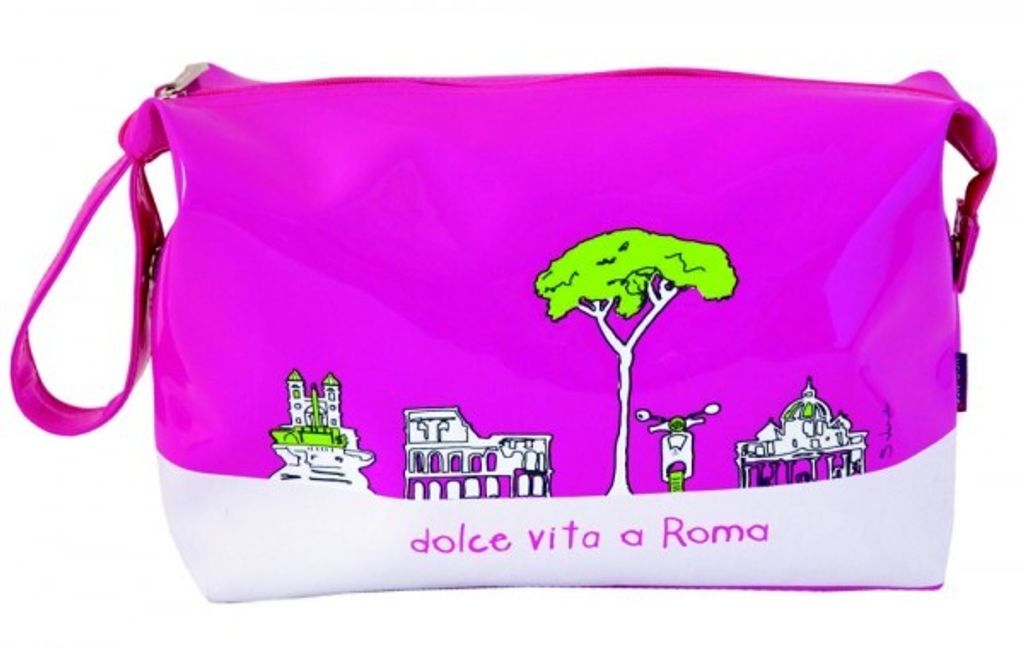 Kulturtasche Rom - pink