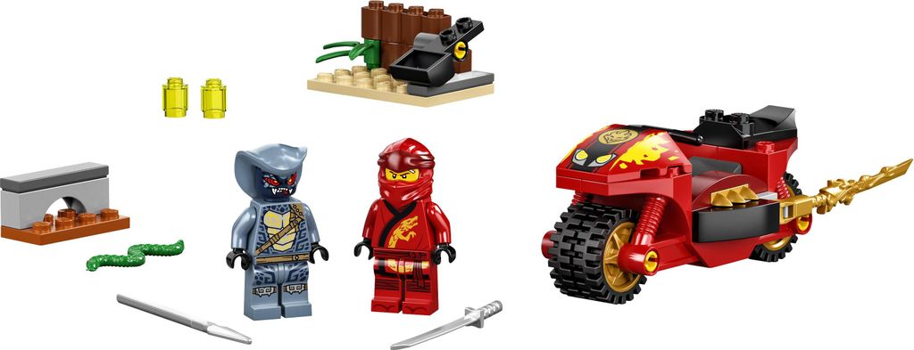 LEGO 71734 NINJAGO Kais Feuer-Bike, Motorrad Spielzeug Set Produktbild 7