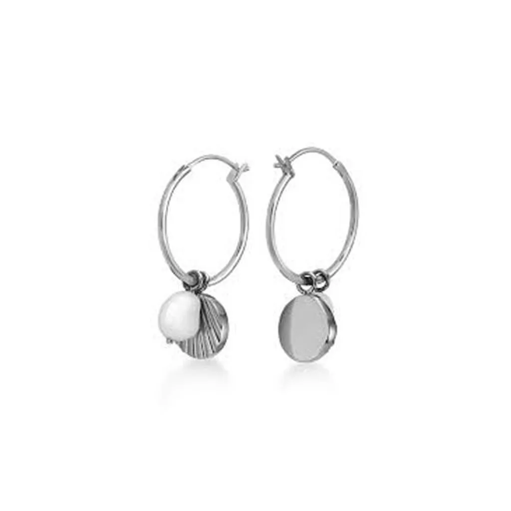 Orecchini Acciaio con Perla Amber JSPCES-J174 | Gioielleria Online