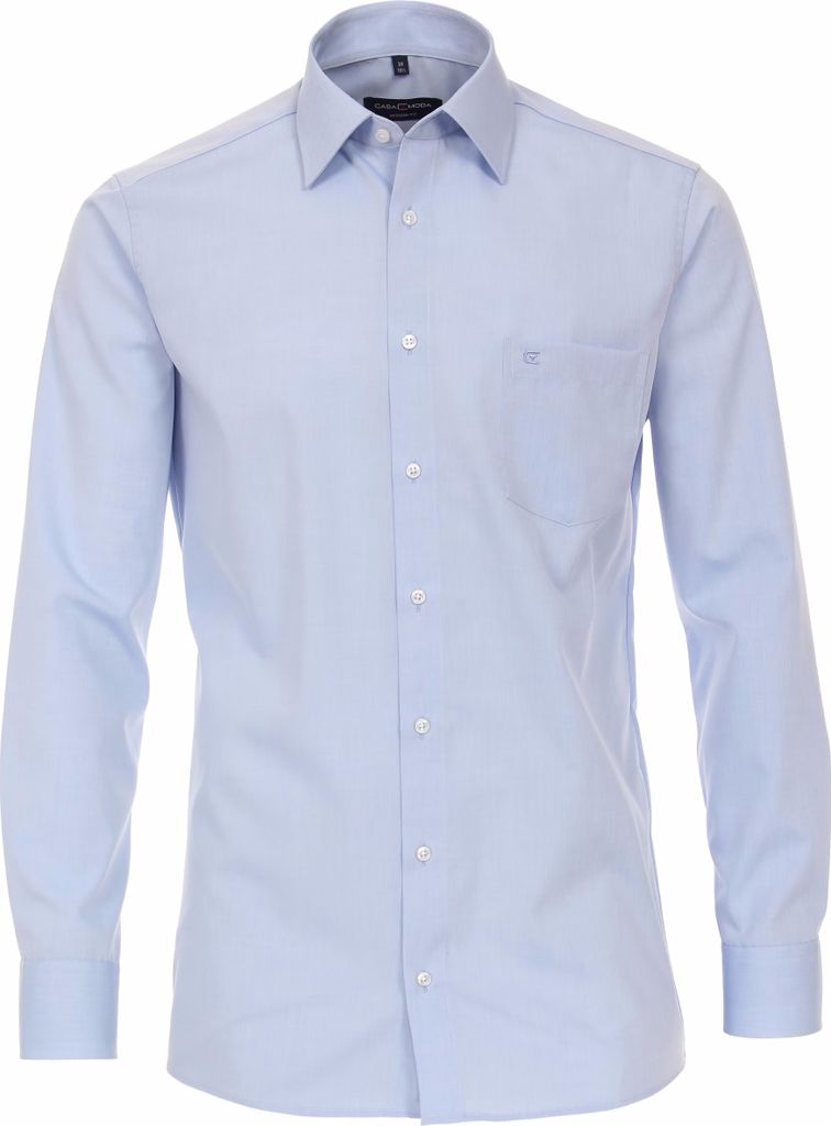 CASAMODA Herren Businesshemd Langarm Kent Modern-Fit Hellblau 43