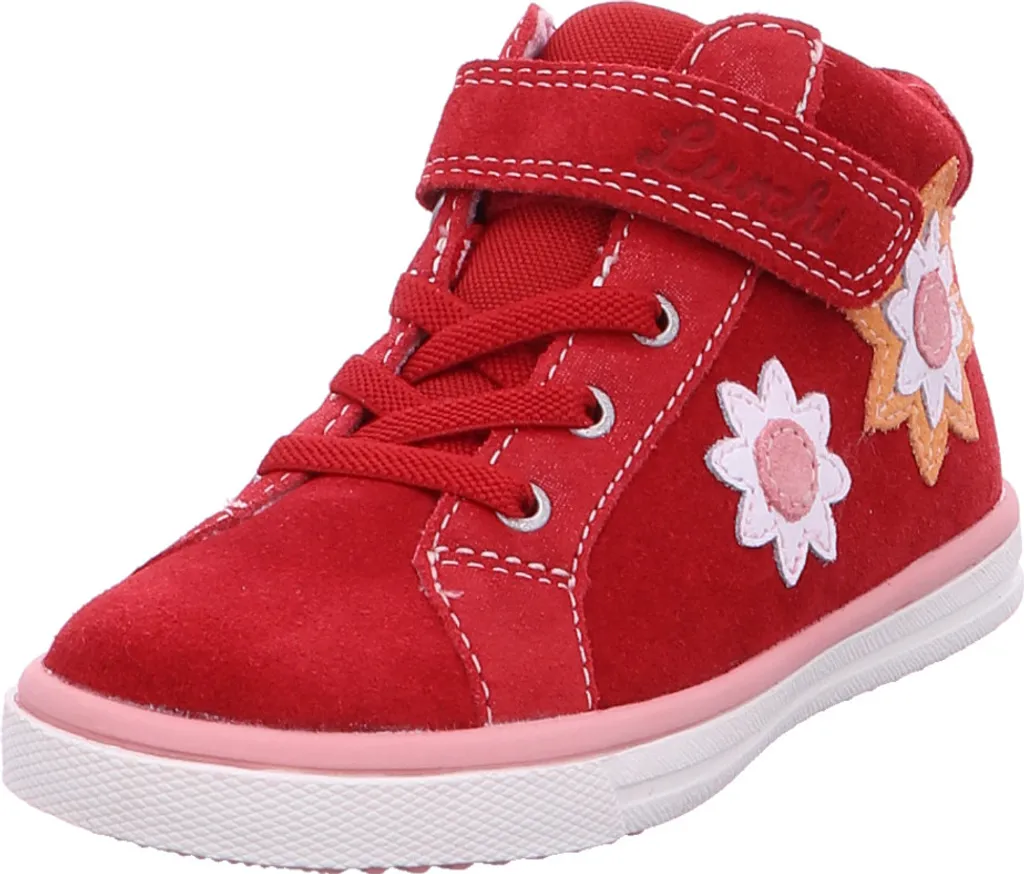 Chaussure Lurchi Sibina Rouge 31 avec Fermeture Éclair et Cuir Souple