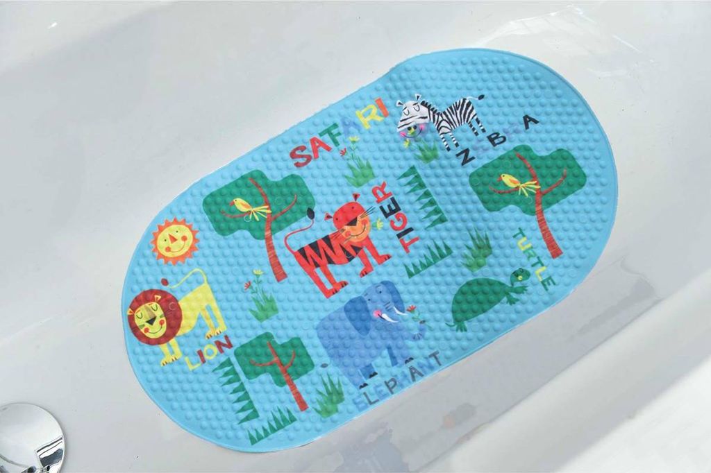 Badewannenboden mit safari-druck pvc polyester 69x39cm - enfantine - Tendance