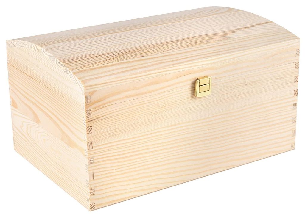 Creative Deco Grote Houten Bewaardoos, 34,5 x 25 x 19,2 cm Productafbeelding 