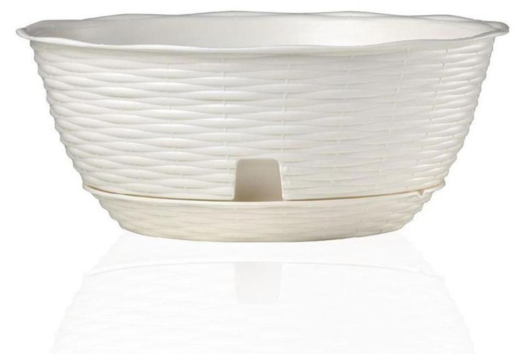 BAMA Vaso da fiori PAGLIA, 30 cm, bianco Immagine del prodotto 