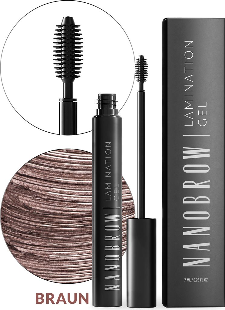 Augenbrauengel Braun Nanobrow Lamination Gel Brown - Styling und Make-up