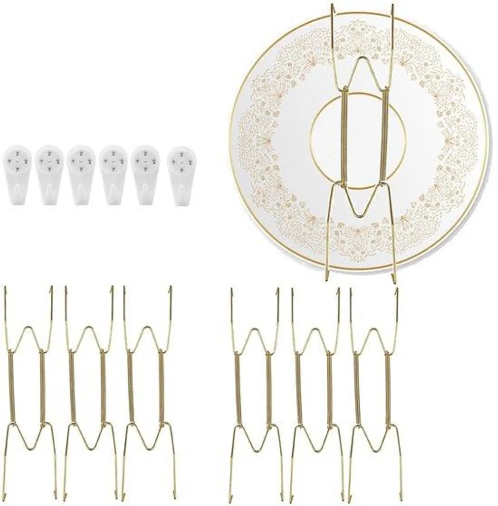 Set de 6 Crochets pour Salon en Acier Inoxydable Longueur 100 mm