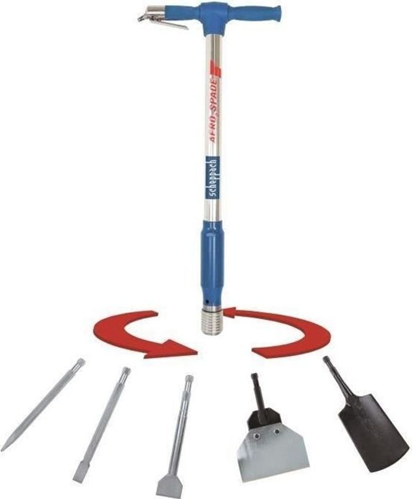 Bêche Pneumatique Universelle SCHEPPACH AERO 2 SPADE, Fer Image du produit 