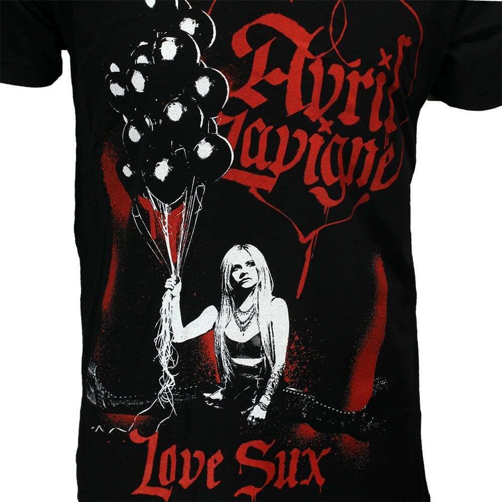 Avril Lavigne Love Sux Tシャツ Avril Lavigne Love Sux Balloons T-Shirt - oficjalny