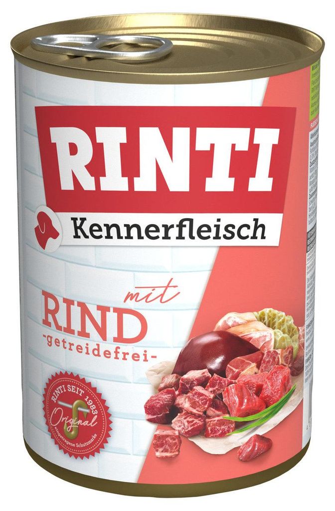 RINTI 91051, Dorosły, Każda rasa, Wołowina, 400 g, Bez soi Zdjęcie produktu 