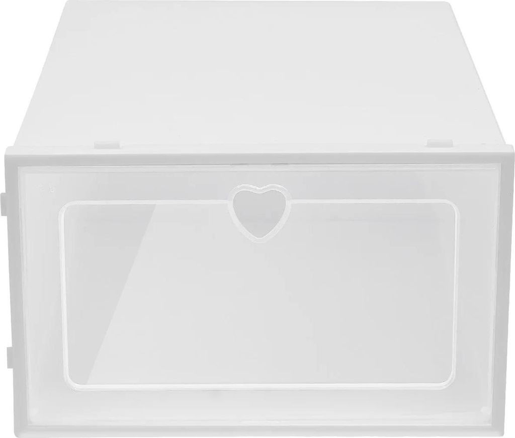 Schuhboxen - Schuh Aufbewahrungsboxen - 20 Stück - Stapelbar - PP - 23×33×14 cm - Rechteckig - Rahmen 1,1 cm - Weiß