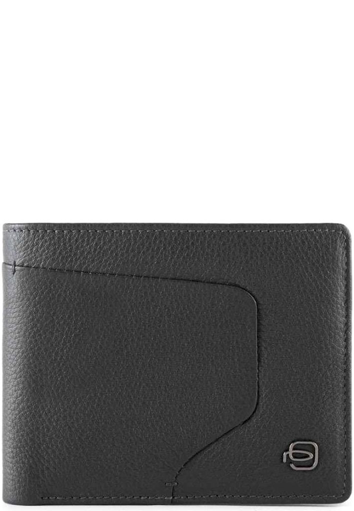 PIQUADRO Akron Geldbörse PU4823AOR mit RFID-Blocker Schwarz