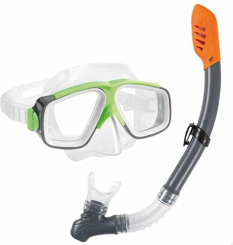 Kinder-Tauchbrille mit Schnorchel Intex grün