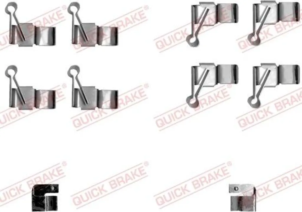 QUICK BRAKE 109-1238 Set di accessori, pastiglie freno a disco OE compatibili con Hiace