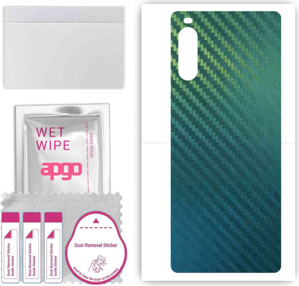 apgo Rückseite Schutzfolie, Skin, kompatibel mit Sony Xperia 10 III SOG04, Hinten Displayschutzfolie aus Vinylfolie, kratzfest, einfache Montage -...
