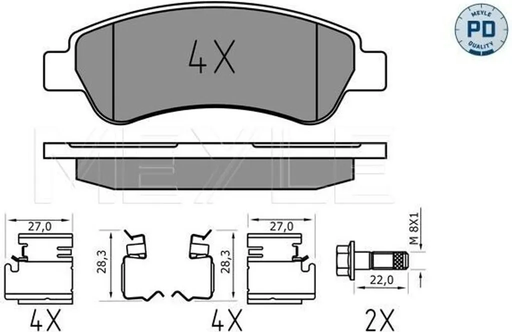 Plaquettes de Frein Arrière pour Citroën Jumper et Fiat Ducato OE 4253 60
