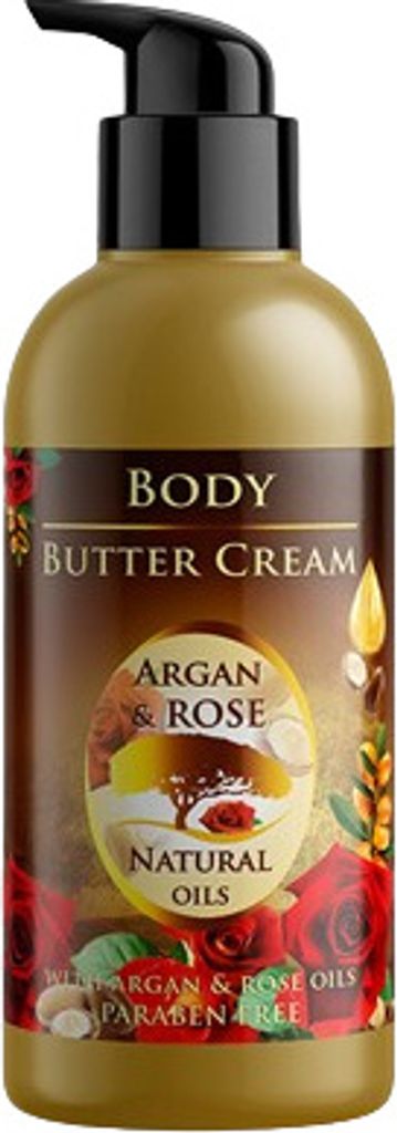 Bulfresh - Körperbuttercreme Argan und Rose 300 ml