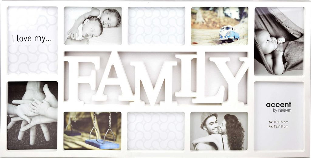 accent by nielsen Collage Family 10 Ausschnitte, Weiß, Produktbild 