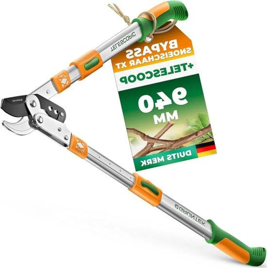 Sécateur télescopique pour branches hautes et buissons denses de jardin