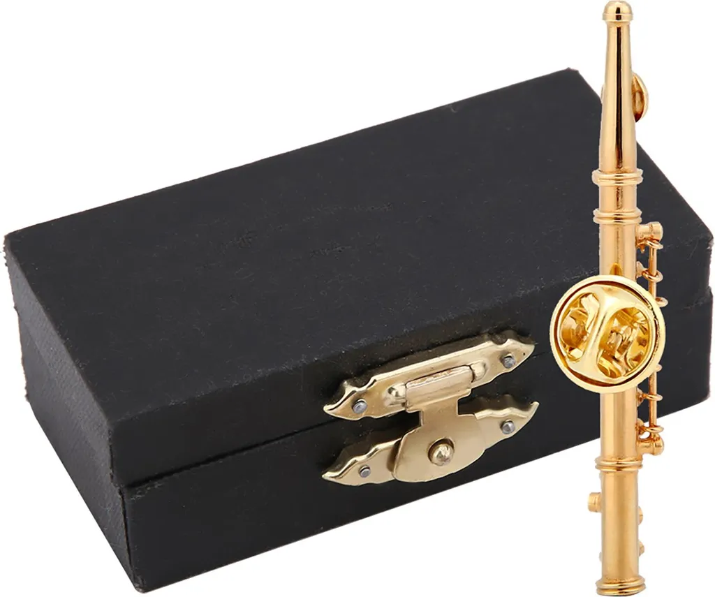 Spilla Fashion Flauto Oro - Accessorio Musicale Elegante per Donna e Uomo