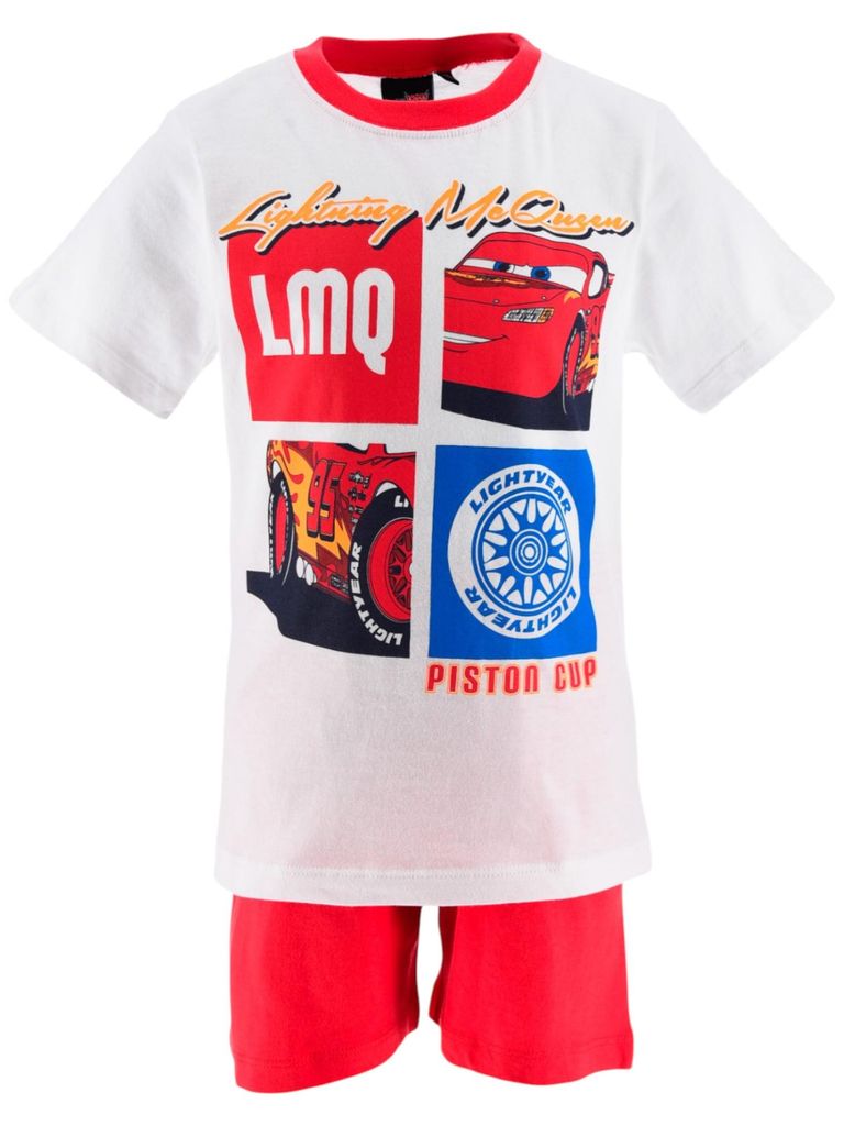 Schlafanzug kurz Disney Cars Weiß 104 cm