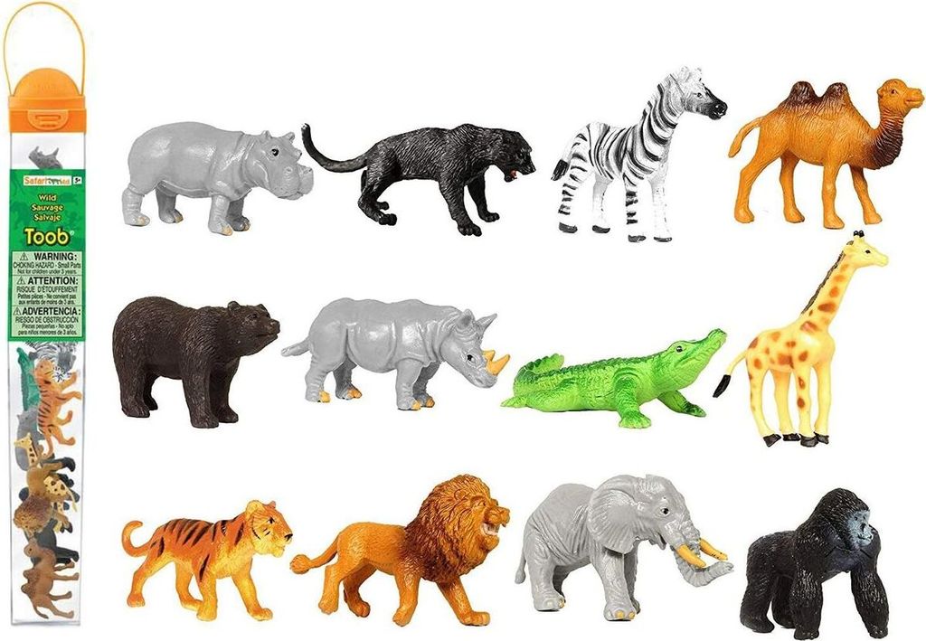 Safari 695004 Wilde Tiere Toob Mini Spielfiguren - Set Produktbild 