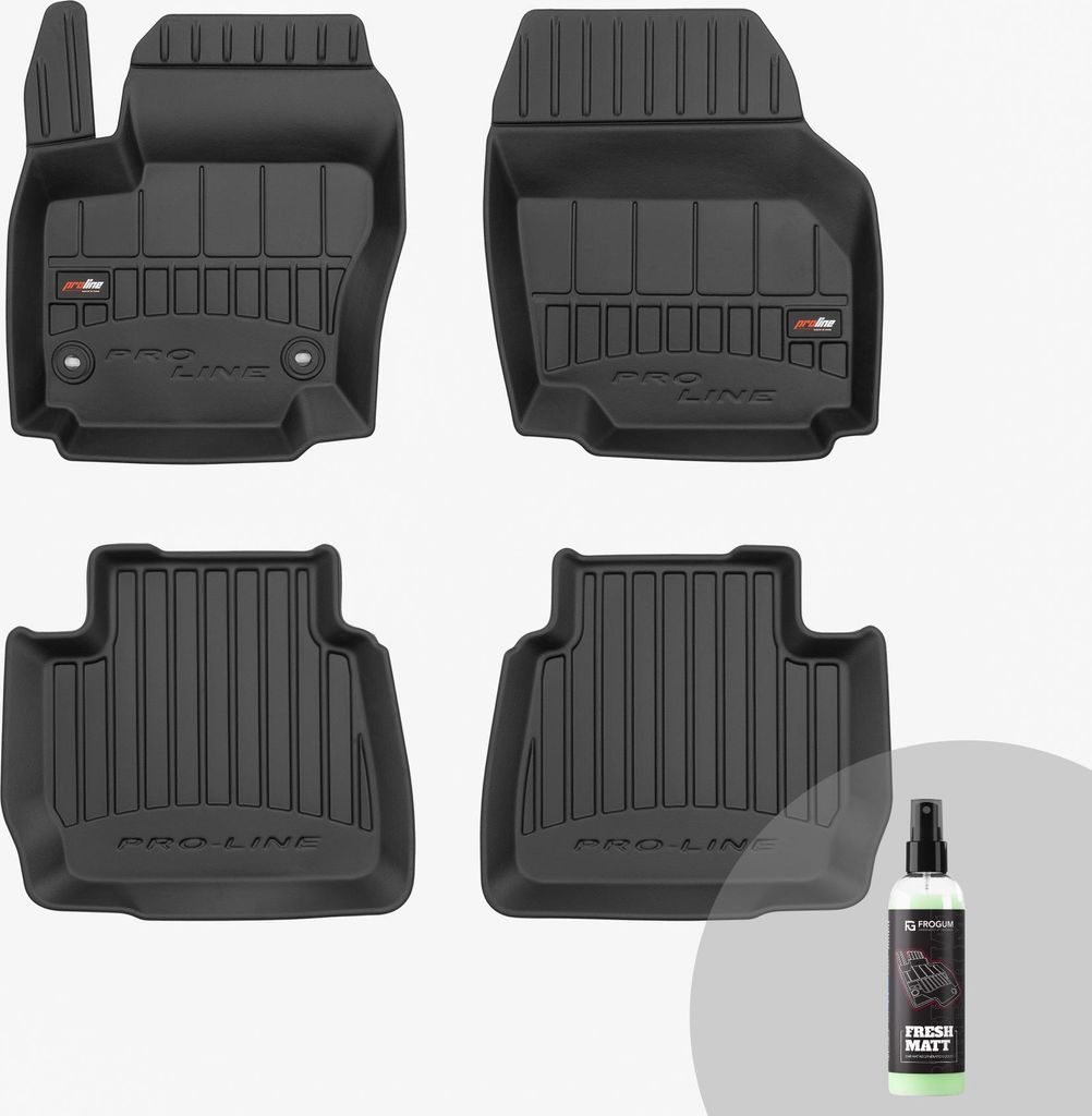 FROGUM ProLine 3D Gummimatten Exklusiven Auto Fußmatten Autofussmatten für Ford Mondeo IV 2007-2014