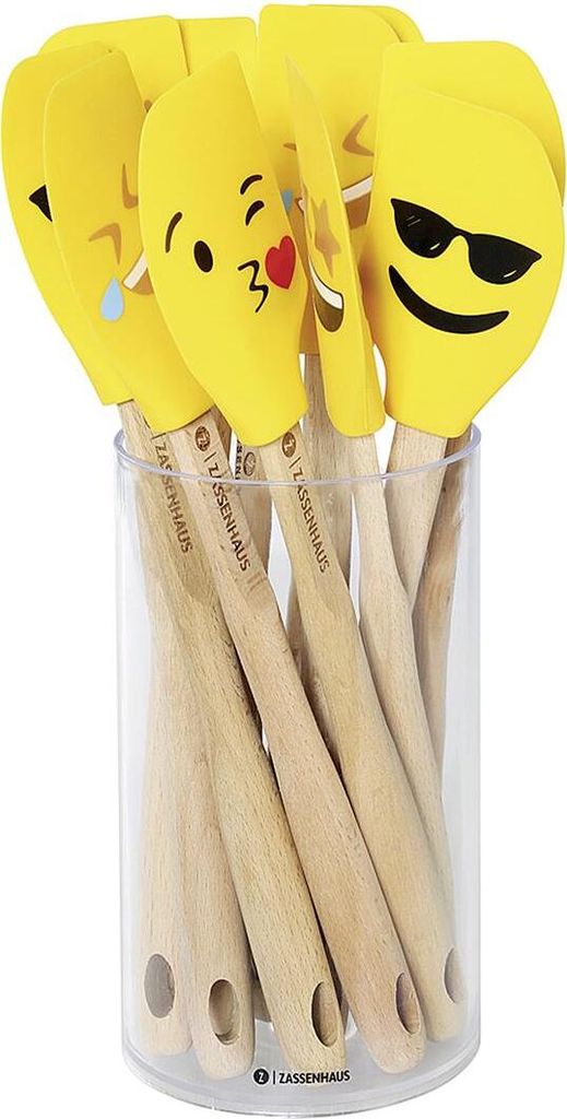 Zassenhaus Teigschaber SMILEY2 sortiert, Buche 30,5 cm Produktbild 