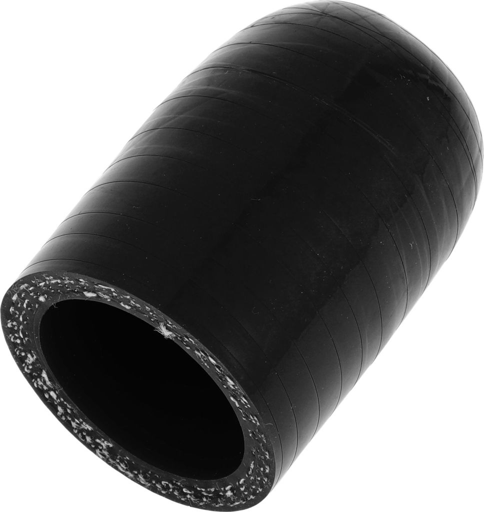 1 Stück 50mm Länge 30mm/1.18" ID Schwarzer Autosilikonschlauch-Endkappe Silikonverstärkte Blindkappe für Bypass-Rohr Universal