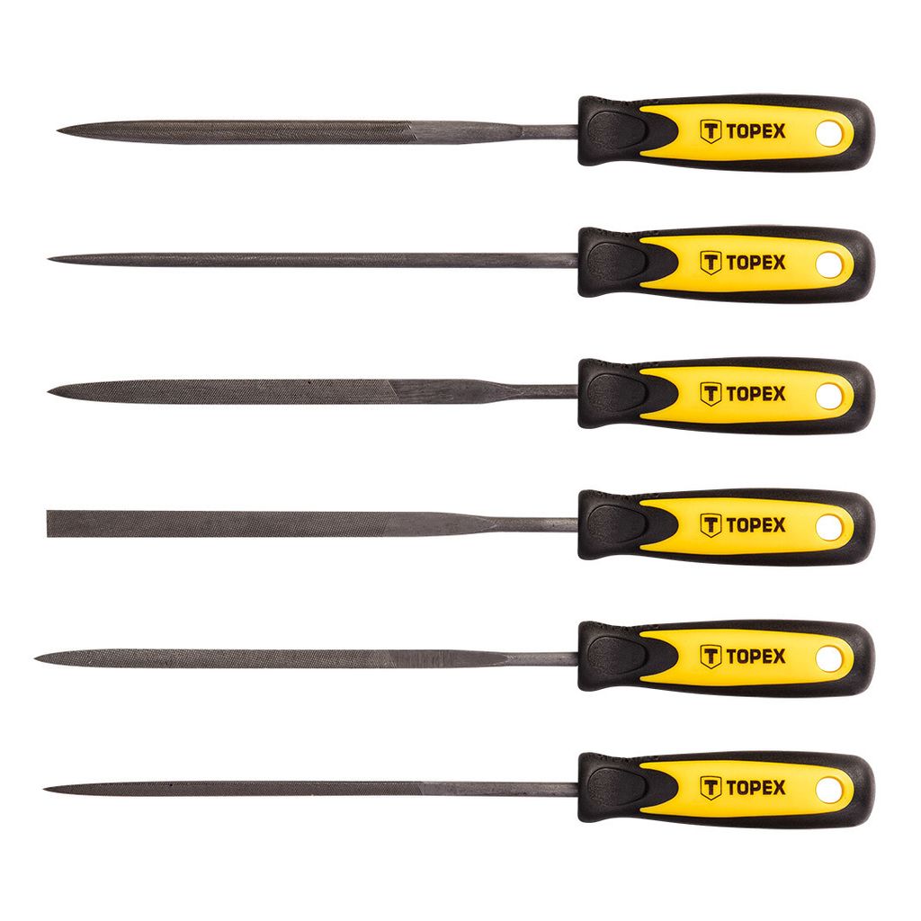 TOPEX Lime ad ago per metallo, set di 6 pezzi. Immagine del prodotto 
