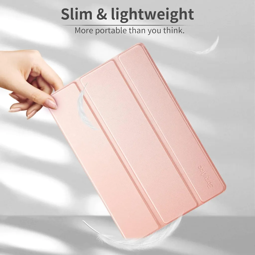 Coque iPad Air 2 Rose Or pour Travail et Loisirs - Support Multi-Angle - 3