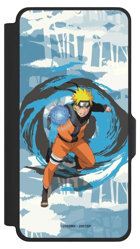 NIVOCASE Klapphülle für Samsung Galaxy S26+ Handyhülle aus Kunst Leder NIVOflip schwarz Manga Naruto Shippuden Offizielles Lizenzprodukt