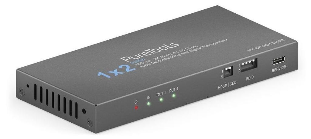 PureTools PT-SP-HD12-48G, HDMI, 2x HDMI, 3,5 mm, 7680 x Obrázek produktu 