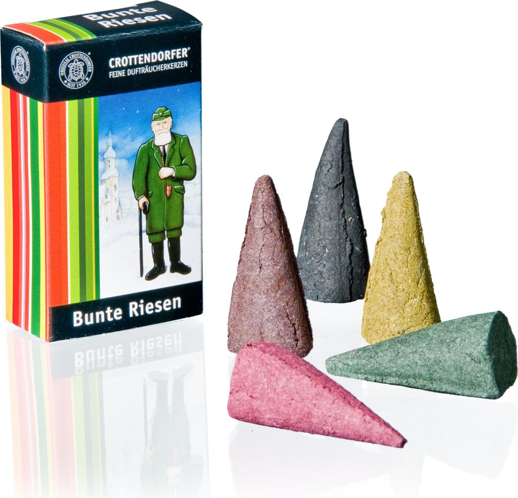 Candele d'incenso "Giganti colorati" confezione da 5 pezzi Immagine del prodotto 