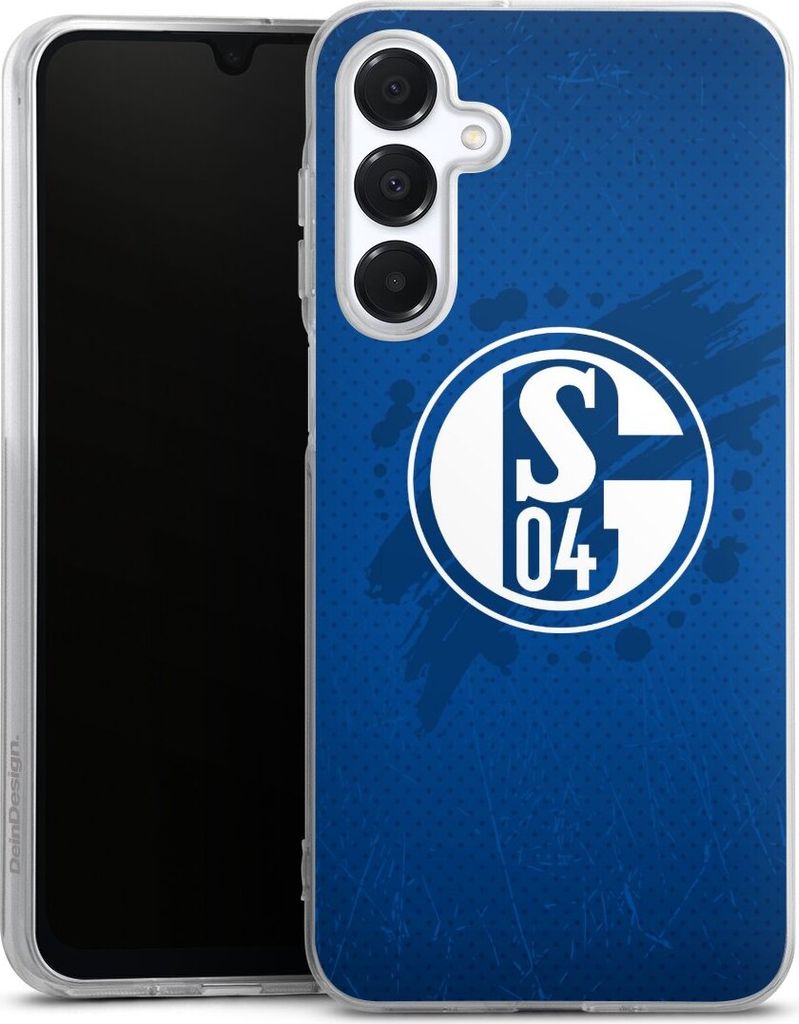 DeinDesign Handyhülle für Samsung Galaxy A16 4G Silikon Hülle Case Smartphone Schutzhülle Bundesliga FC Schalke 04 Offizielles Lizenzprodukt