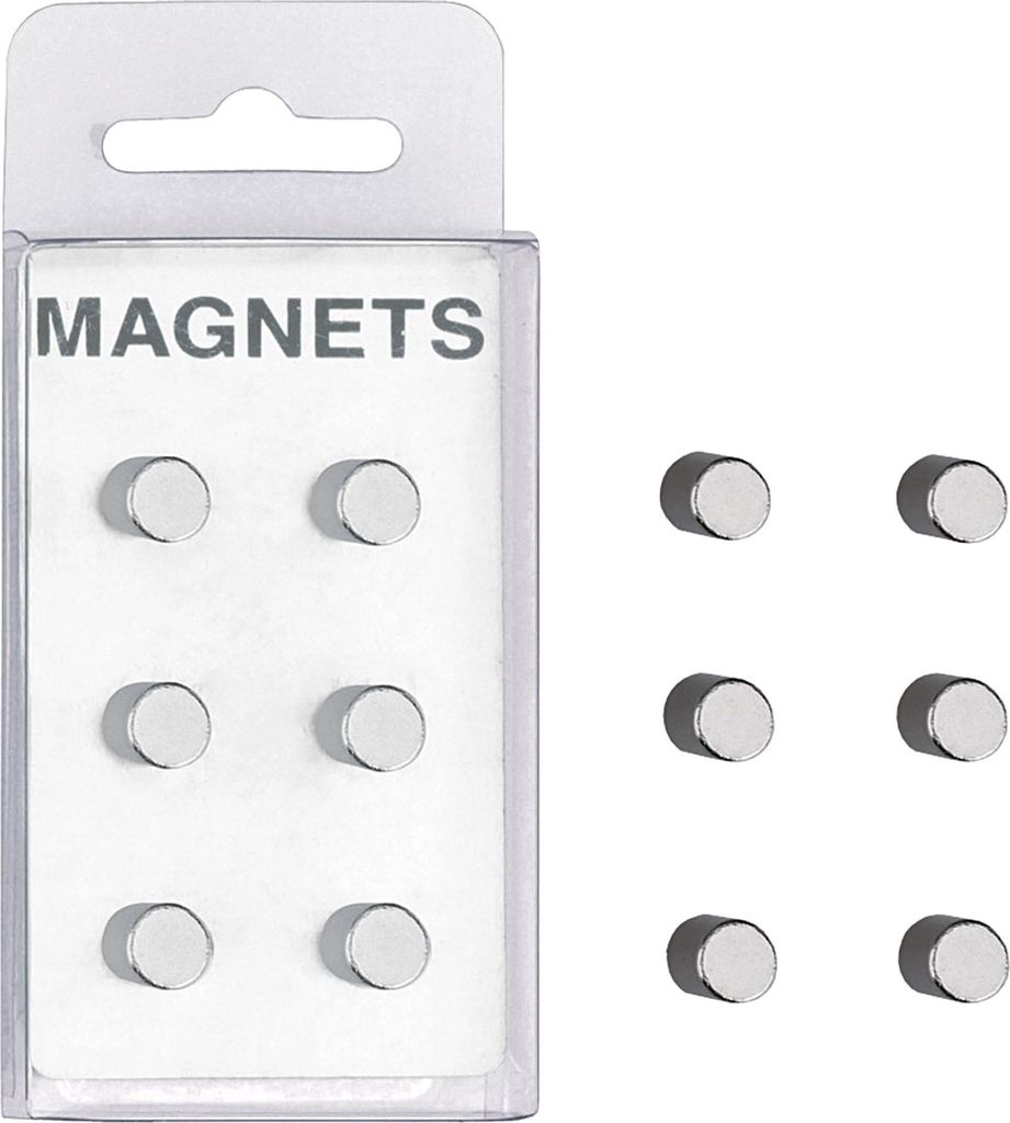 ZELLER Magnetky 6ks extra silné, ocel Obrázek produktu 