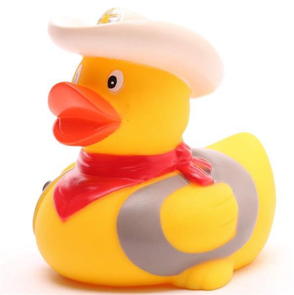 Badeente Cowboy Vinyl 8,5 cm Produktbild 