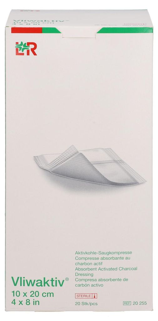 Vliwaaktiv, 10 x 20 cm, verpakking: 20 stuks, elk steriel Productafbeelding 