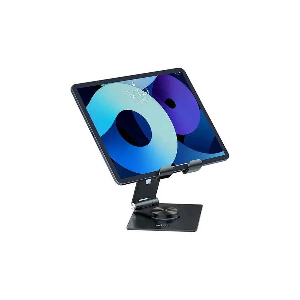 WiWU ZM106 Support Tablette et Smartphone Réglable en Aluminium Argent