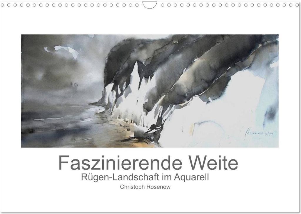 Faszinierende Weite. Rügen-Landschaft im Aquarell (Wandkalender 2026 DIN A3 quer), CALVENDO Monatskalender