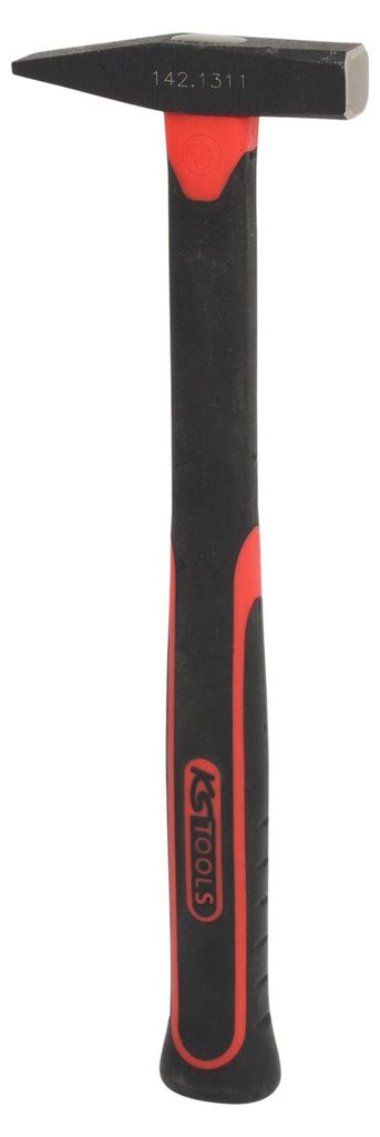 KS Tools Schlosserhammer mit Fiberglasstiel, 100g