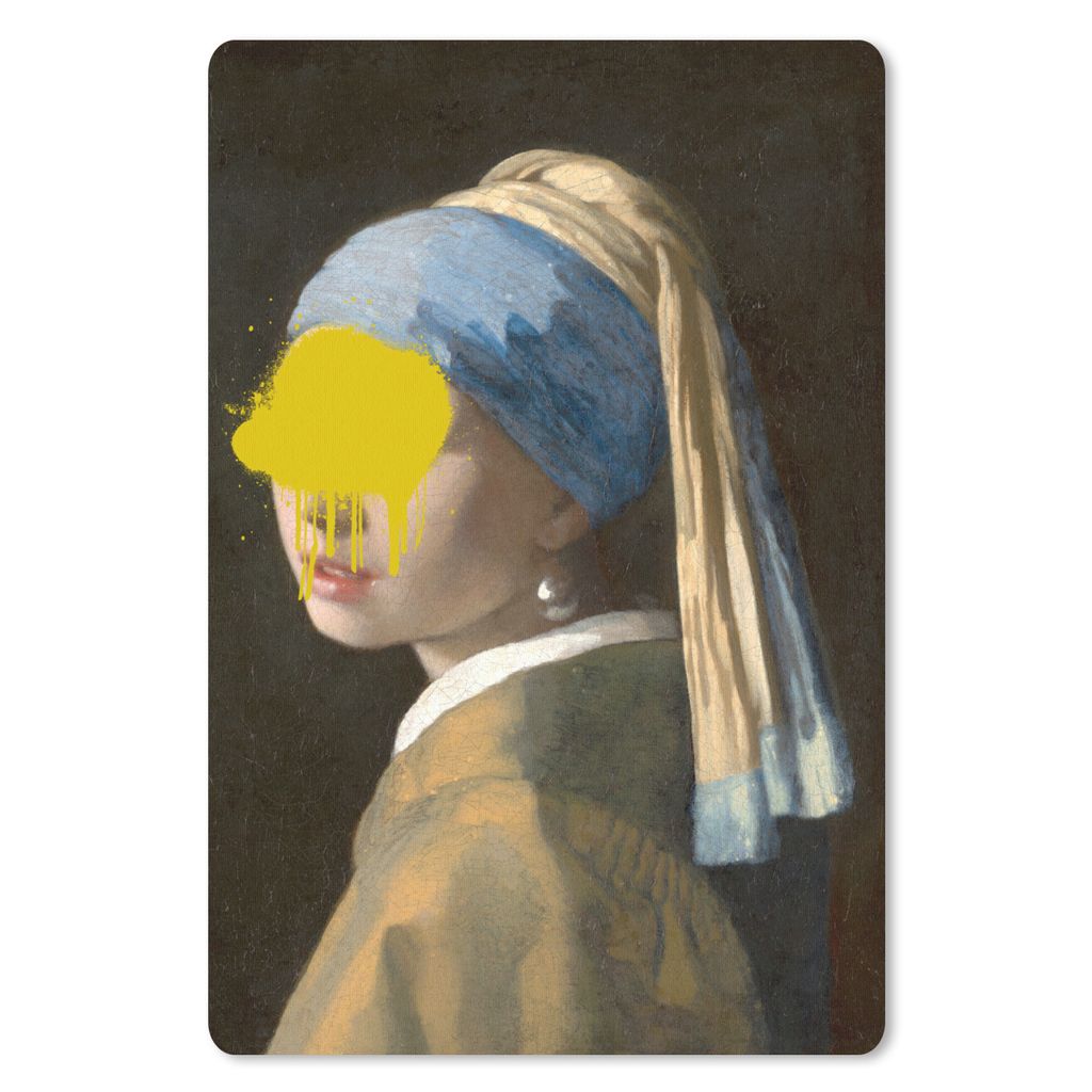 MuchoWow Mauspad Mousepad Mädchen mit Perlenohrring - Johannes Vermeer - Gemälde 18x27 cm - Mousepads - Maus Mat - Pad - Mausunterlage