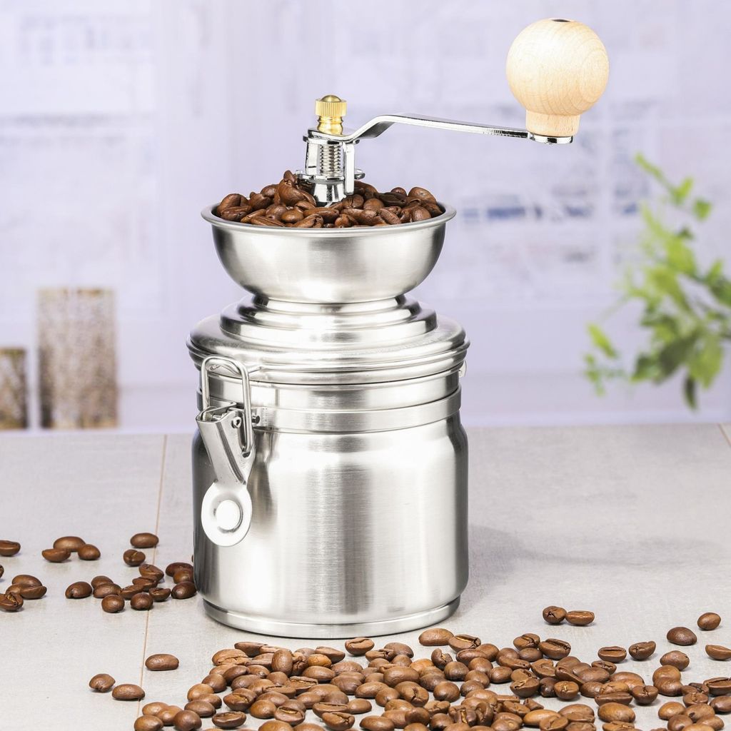HI - Kaffeemühle Edelstahl Keramik-Kegelmahlwerk Ø10 x Produktbild 