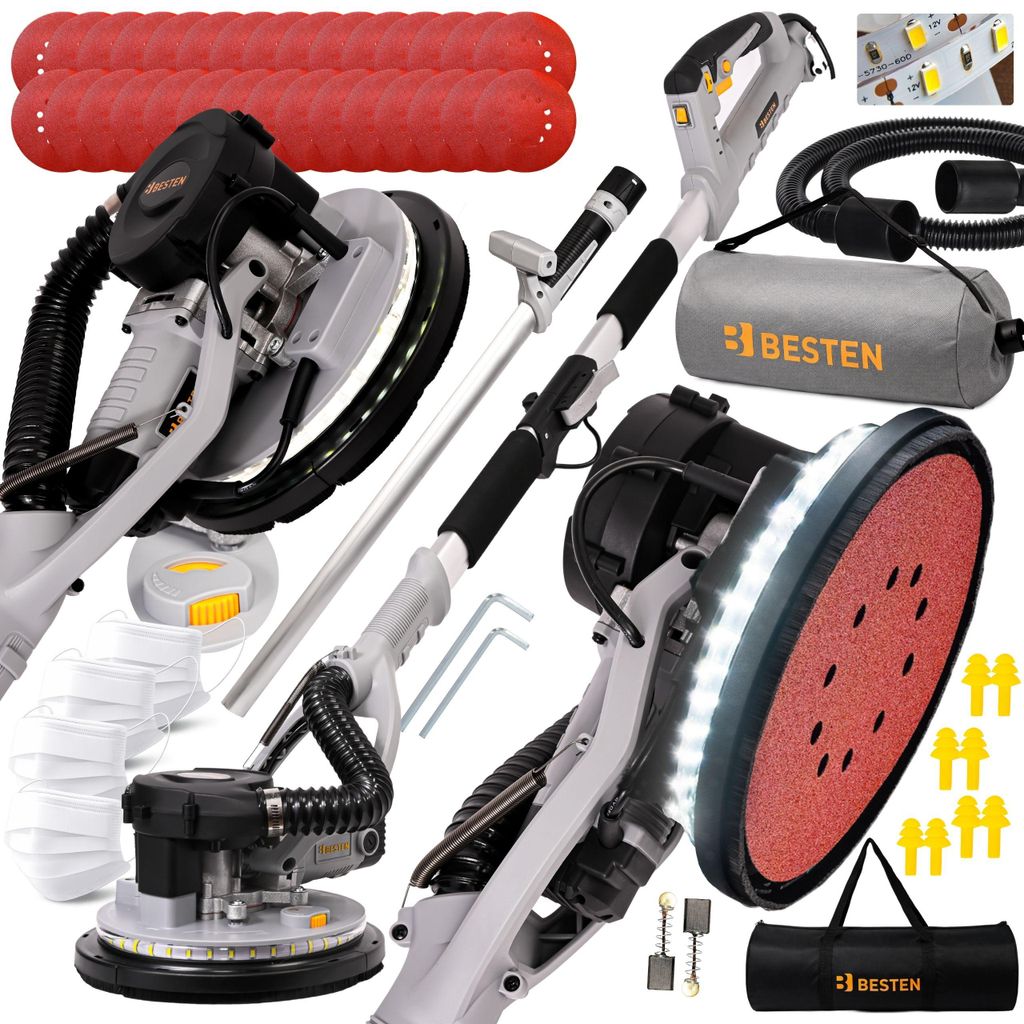 Wand- und Deckenschleifer BESTEN 220 cm - Gips- & Produktbild 