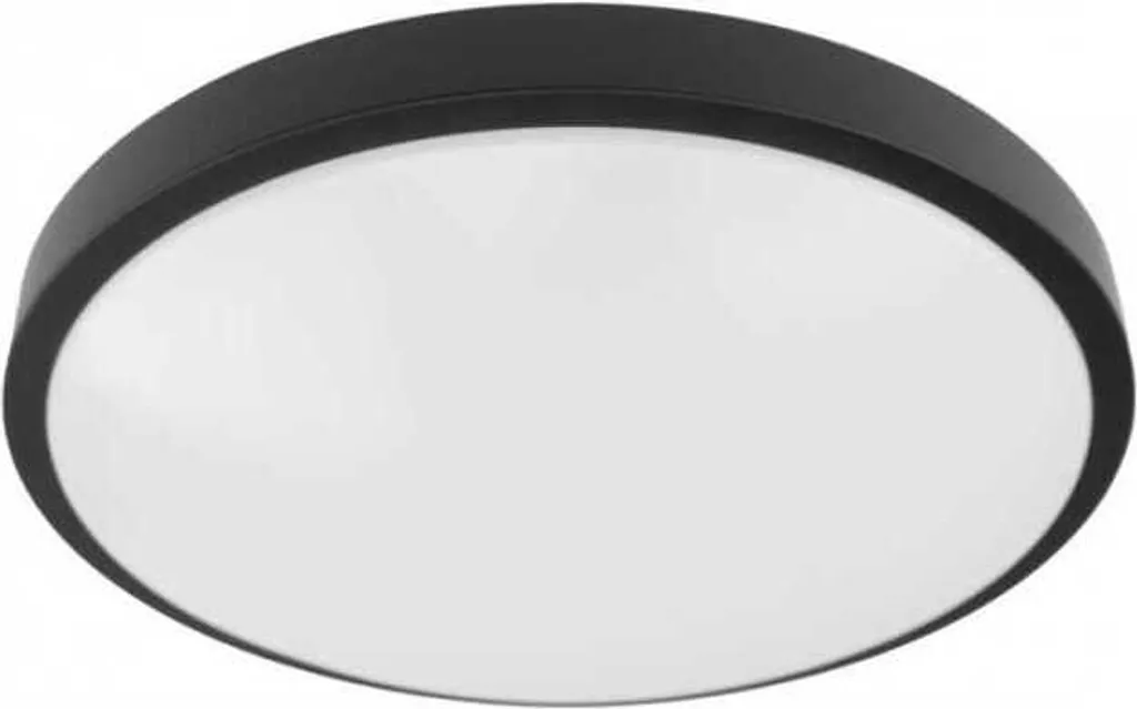 Plafond Rotondo Nero Ecolight 2x E27 - Luce Avvolgente e Design Moderno