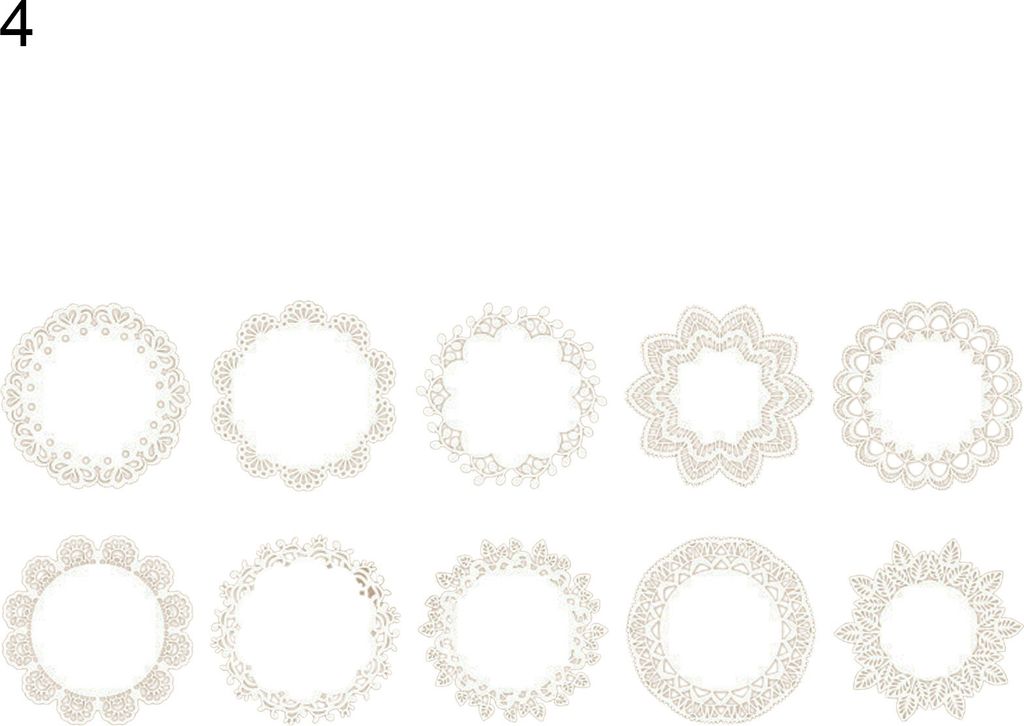 10pcs/Set Scrapbooking Pad Lace -Spitzenmuster einfach zu verwendend zu verwenden.-4