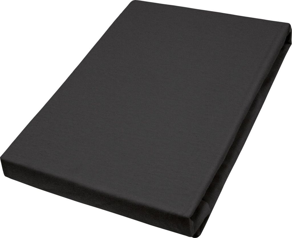 Vario Jersey-Spannbetttuch schwarz, 190 x 200 cm Produktbild 